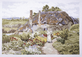 Borduurpakket My Cross Stitch – Rural England – Meadow View (DMC garens)