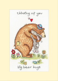 Borduurpakket Coockadoodle - Big Bear Hugs - Bothy Threads