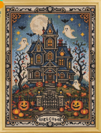 Borduurpakket Awesome Pattern Studio - Haunted House - Spookhuis (full)