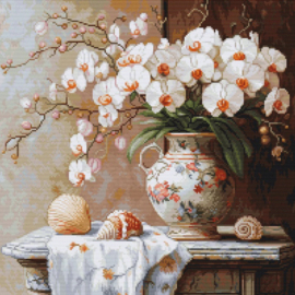 B714 Borduurpakket Luca-S - The Elegance of the Orchid