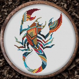 Borduurpakket Mandala Schorpioen - 276 - Awesome Pattern Studio