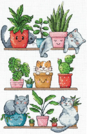 SANK-68 - Cats and flowers (Katten en bloemen) - Andriana