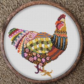 Borduurpakket Mandala Kip - 300 - Awesome Pattern Studio