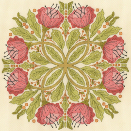 Borduurpakket Beth Buffington - Celtic Poppies - Bothy Threads