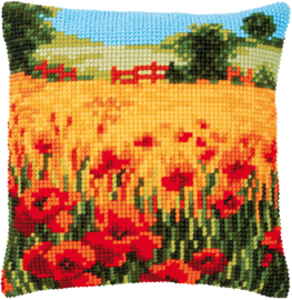 Bloemen KRUISSTEEKKUSSEN KIT KLAPROZEN LANDSCHAP