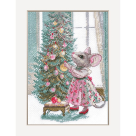 A1026 - Borduurpakket Merry Mouse - Aine