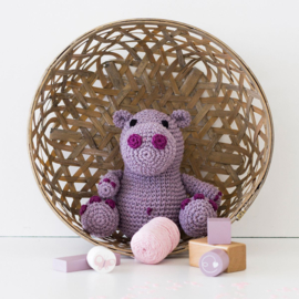 Hippo HUGO  - Eco Barbante - Amigurumi (complete set inclusief haaknaald)