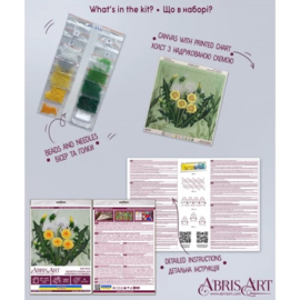 AM254 KRALEN BORDUURPAKKET Favorite Dandelion - Favoriete Paardebloem