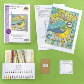 Vrij Borduren pakket Linda Hoskin- Blue Tit - Bothy Threads