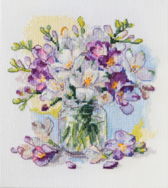 AH-228 Borduurpakket ABRIS ART - First Bouquet - Eerste Boeket