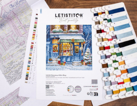 Borduurpakket LETI 8109 - Christmas Gifts Shop - Kerstkadootjes winkel