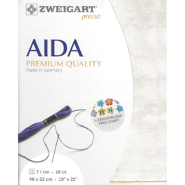 PREMIUM PRECUT AIDA - 48X53CM - (1079) VINTAGE BEIGE 18 count