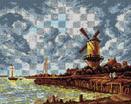 After Jacob van Ruisdael - The Windmill at Wijk bij Duurstede - ORCHIDEA 40 x 50 (STRAMIEN)