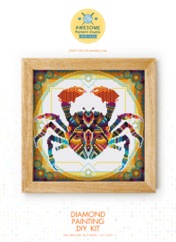 Diamond painting MANDALA Waterdier KRAB