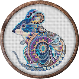 Borduurpakket Mandala Muis - 293 - Awesome Pattern Studio