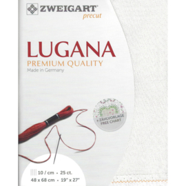 Lugana 25ct 11 (48 x 68 cm) - Zweigart - Glitter Wit