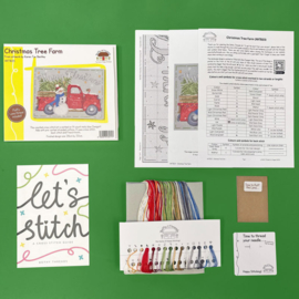 Borduurpakket Karen Tye Bentley - Christmas Tree Farm - Bothy Threads