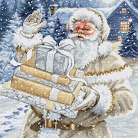 BU5034 - Borduurpakket Luca-S - Santa with Gifts - De Kerstman met Kadootjes