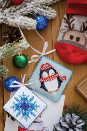 ABT008 KRALEN BORDUURPAKKET Decoratie Hanger -  Sweet little penguin