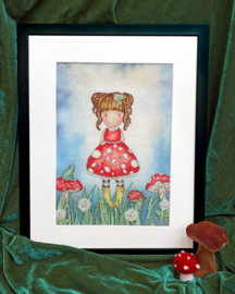 Borduurpakket Gorjuss - Little Mushroom - Bothy Threads