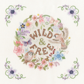Vrij Borduren pakket Cassandra Riley - Wild and Free - Bothy Threads