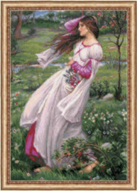 100-055 PREMIUM COLLECTIE RIOLIS - WINDFLOWERS AFTER J. W. WATERHOUSE'S PAINTING