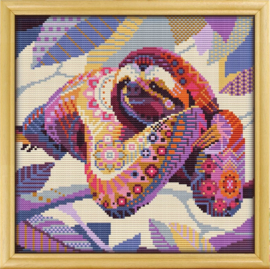 Borduurpakket Mandala Luiaard - 602-1 - Awesome Pattern Studio
