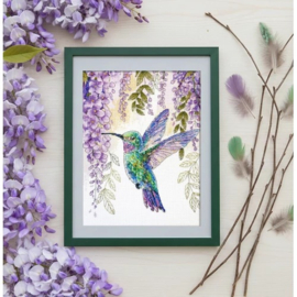 AH-310 Borduurpakket ABRIS ART -  The Flight of the Hummingbird