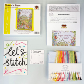Borduurpakket Amanda Loverseed - Flowers In Bloom - Bothy Threads