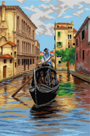3630 - after Antonietta Brandeis - Venetian Gondola - ORCHIDEA 40 x 60 - (STRAMIEN)