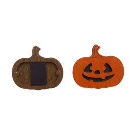 Houten Naaldendoosje Pompoen