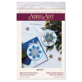 ABT015 KRALEN BORDUURPAKKET Decoratie Hanger -  Small Snowflake
