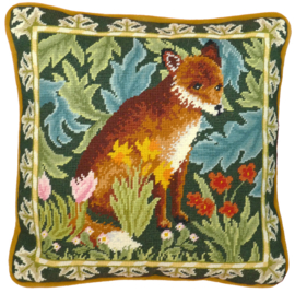 PETIT POINT WILLIAM MORRIS - WOODLAND FOX TAPESTRY - BOTHY THREADS