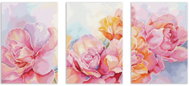 Borduurpakket LETI 9930 - Roses - Drieluik Rozen
