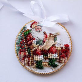 ABT064 KRALEN BORDUURPAKKET Decoratie Hanger - Sleigh of Santa