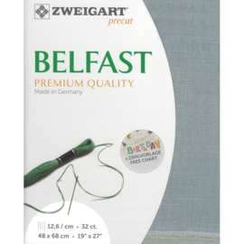 Belfast 32ct (48 x 68 cm) - Zweigart - 100% Linnen - Smokey Blue - 778