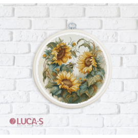 BC202 Borduurpakket Luca-S - Sunflower (Zonnebloem) *met ring