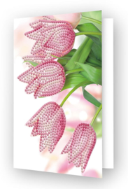 DIAMOND DOTZ GREETING CARD ROMANTIC TULIPS - NEEDLEART WORLD