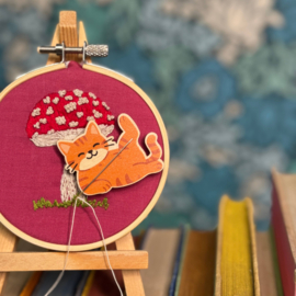 Cat Needle Minder - Ginger - The Crafty Kit Company
