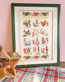 Borduurpakket Love Lucy Illustrations - Five Gold Rings - Bothy Threads