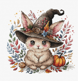 075 - Borduurpakket Ava Stitch - Magic Bunny in Autumn - Magisch konijntje in de Herfst