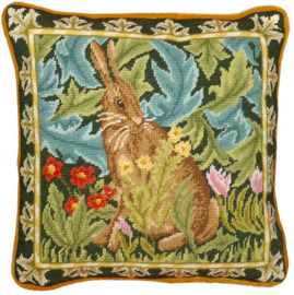 BORDUURPAKKET WILLIAM MORRIS - WOODLAND HARE TAPESTRY - BOTHY THREADS