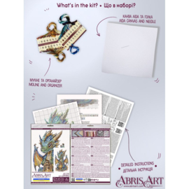 AH-348 Borduurpakket ABRIS ART - Fireheart - Vuurhart