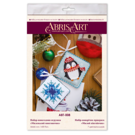 ABT008 KRALEN BORDUURPAKKET Decoratie Hanger -  Sweet little penguin