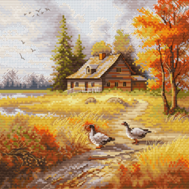 Borduurpakket HobbyJobby - Golden Autumn - Gouden Herfst