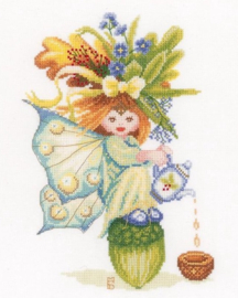 Borduurpakket - Maria van Scharrenburg -  Acorn Girl - Lanarte