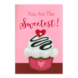 DIAMOND PAINTING KAART - YOU ARE THE SWEETEST - CRAFT ARTIST