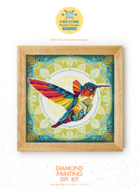 Diamond painting MANDALA Vogels KOLIBRI