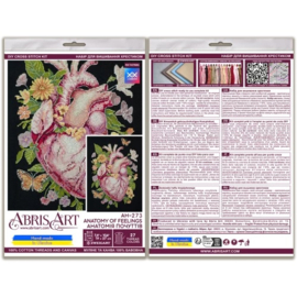 AH-273 Borduurpakket ABRIS ART - Anatomy of Feelings - Anatomy van Gevoelens