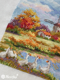 Borduurpakket Autumn - Merejka (278B) Weefstof
